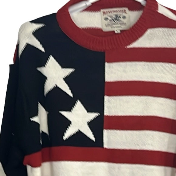 Winchester US American Flag Patriotic Crew Neck Sweater Size Large - Picture 3 of 5